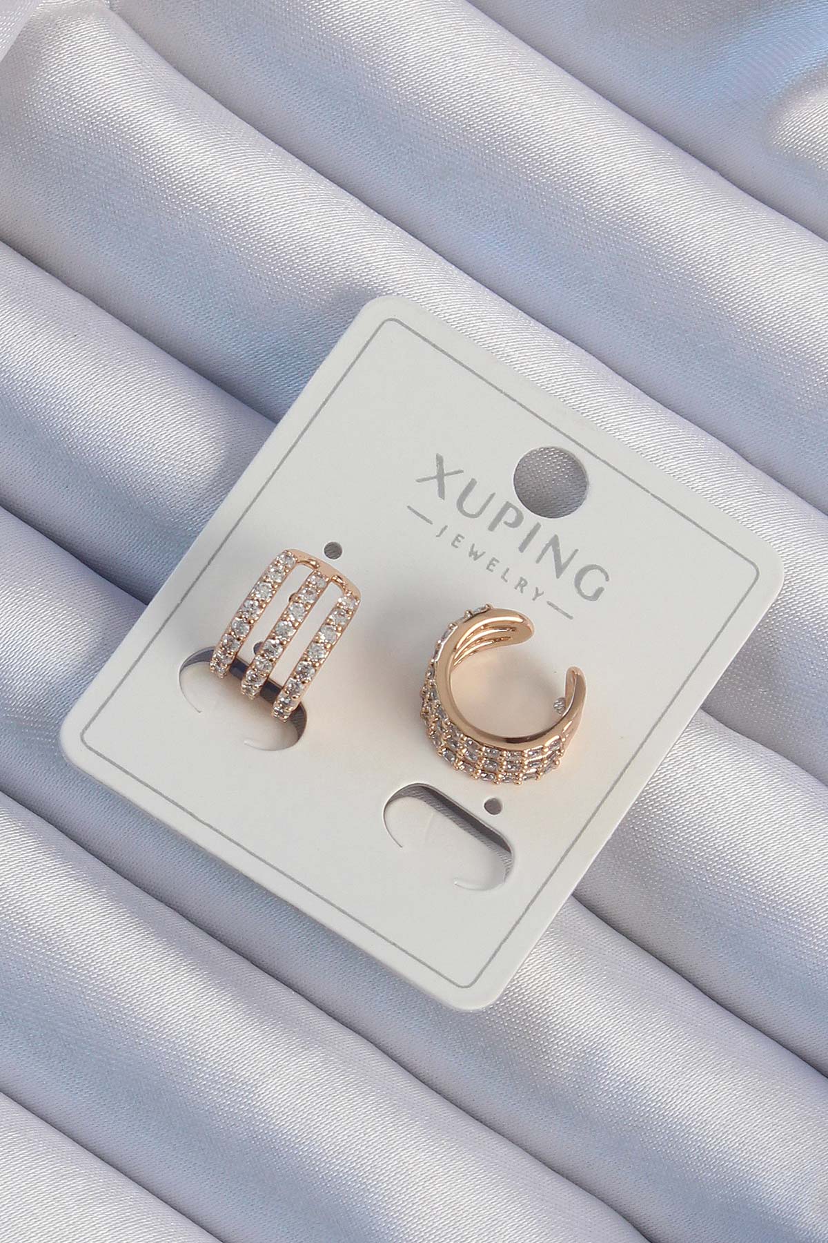 Erb%20Xuping%20Rose%20Renk%20Zirkon%20Taş%20Kaplama%20Earcuff%20Küpe