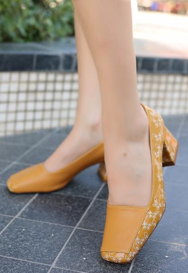 Lidica Hardal Cilt Topuklu Ayakkabı