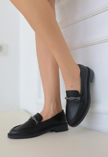 Woni Siyah Cilt Babet Ayakkabı